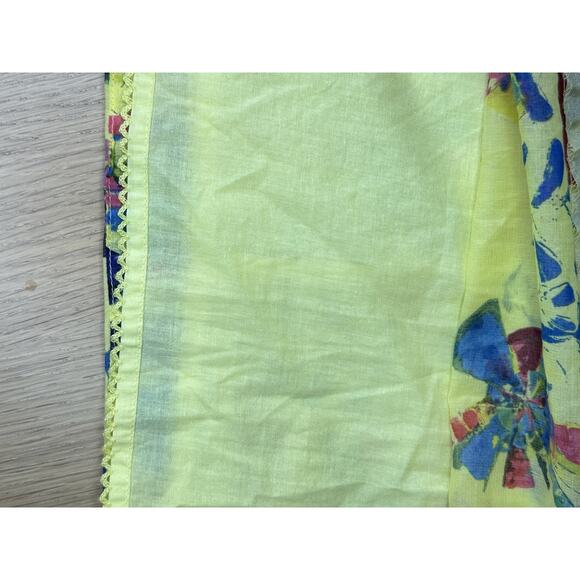 Anthropologie x Vanessa Virginia Halter Dress Sz 0 Floral Sundress Yellow 2016 - Picture 7 of 8